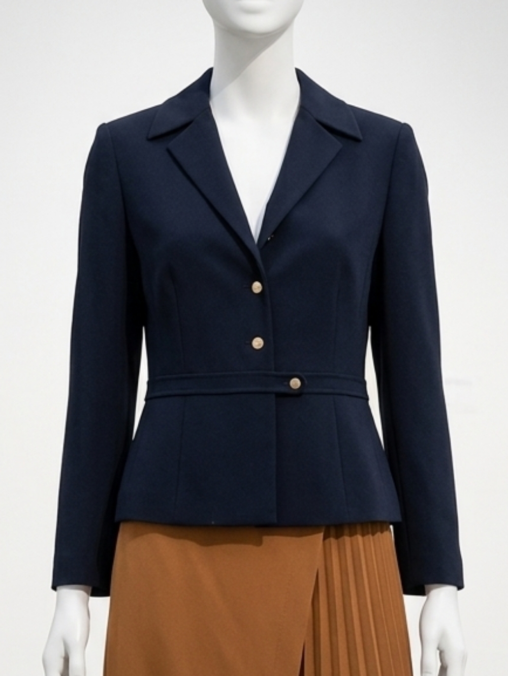 Tahari Navy Tailored Women's Blazer Jacket Size 14